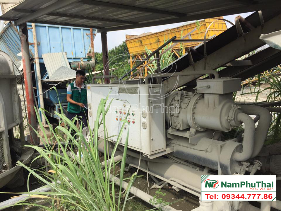 Bảo trì và cấp mới hệ thống làm lạnh nước water chiller cho trạm bê tông Việt - Hàn 2