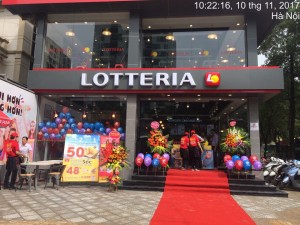 Nam Phú Thái chúc mừng khai trương cơ sở Lotteria tại Linh Đàm 4