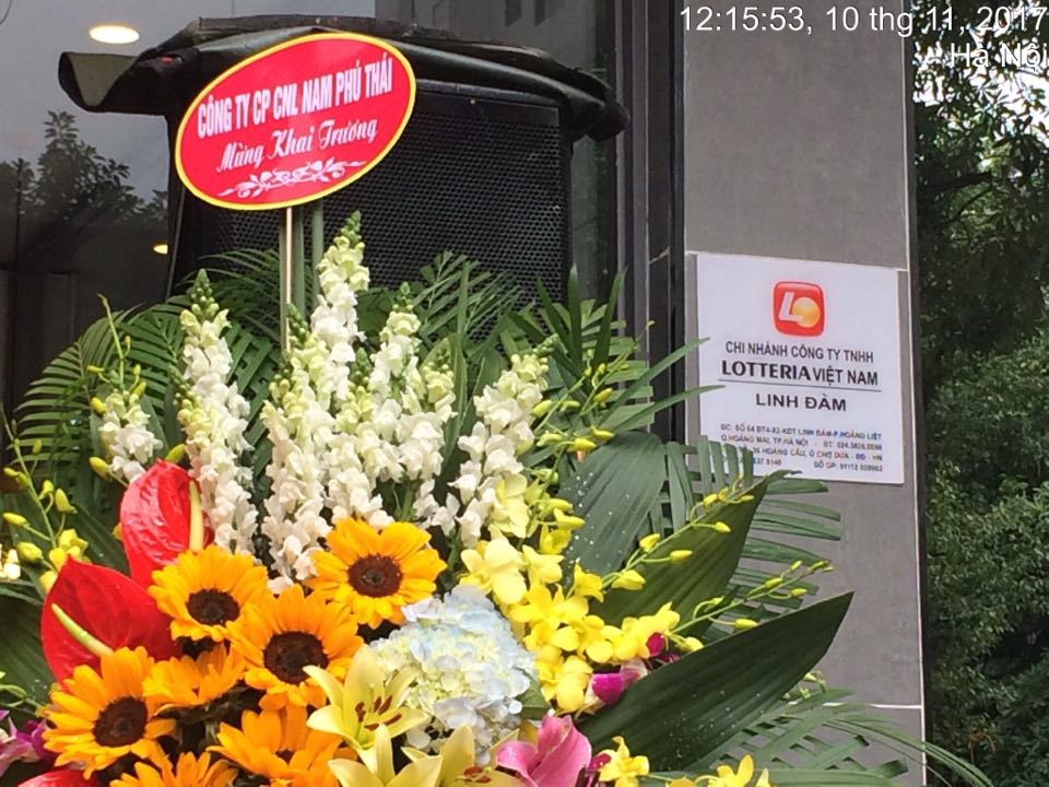 Nam Phú Thái chúc mừng khai trương cơ sở Lotteria tại Linh Đàm