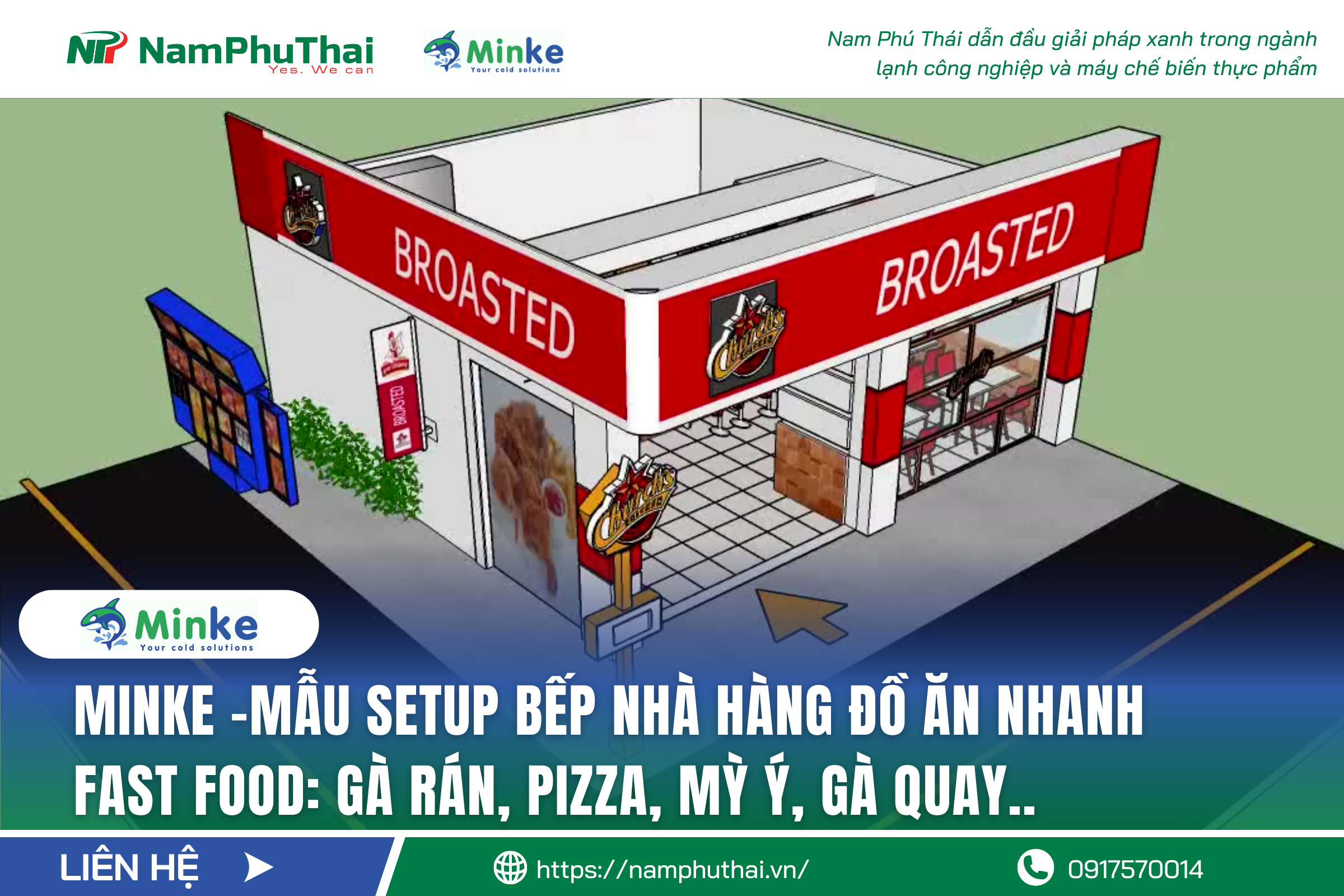 Setup bếp cho nhà hàng ăn nhanh Fast Food – Tối ưu không gian và hiệu suất