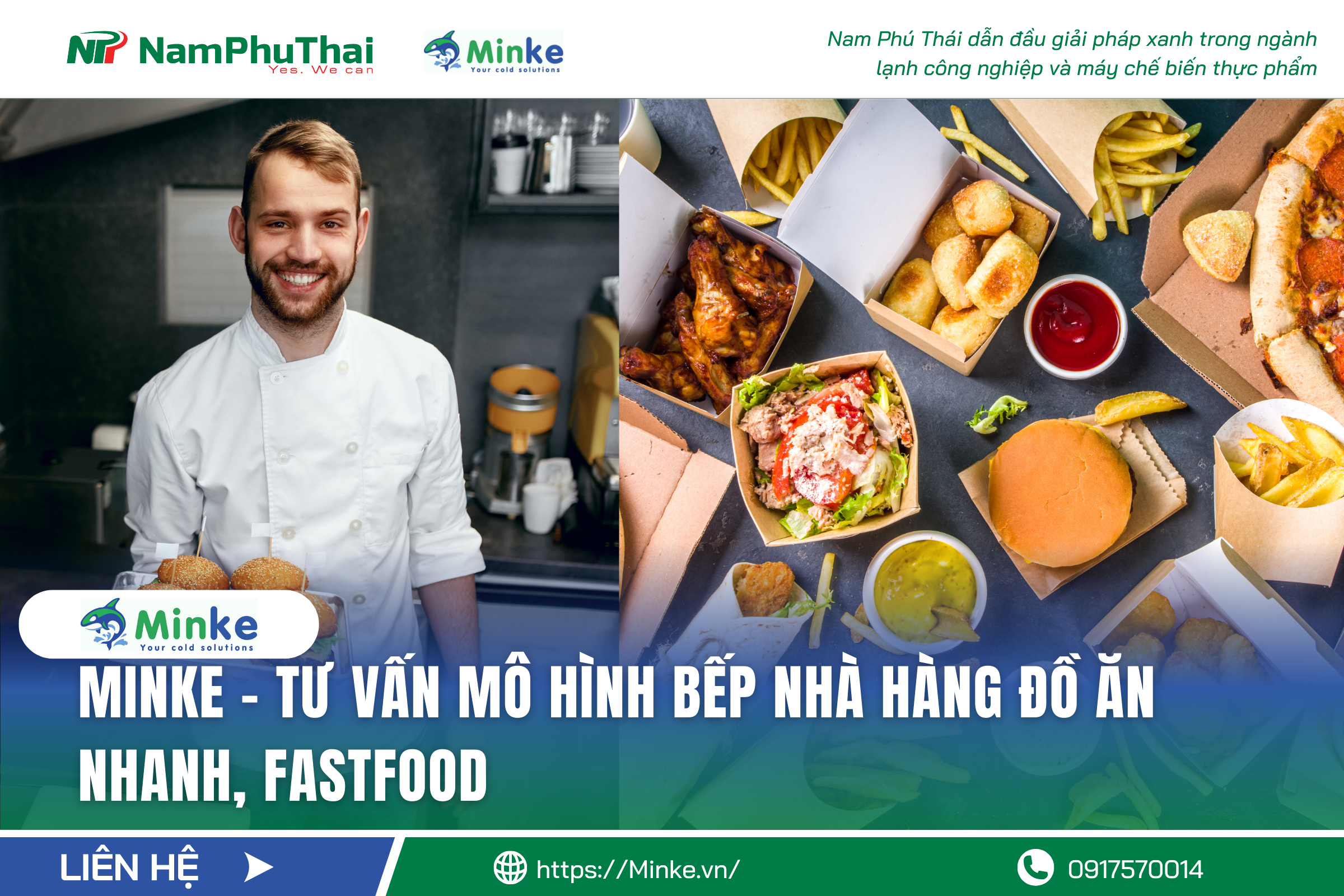 Tư Vấn Mô Hình Bếp Nhà Hàng Đồ Ăn Nhanh – Fast Food | Minke