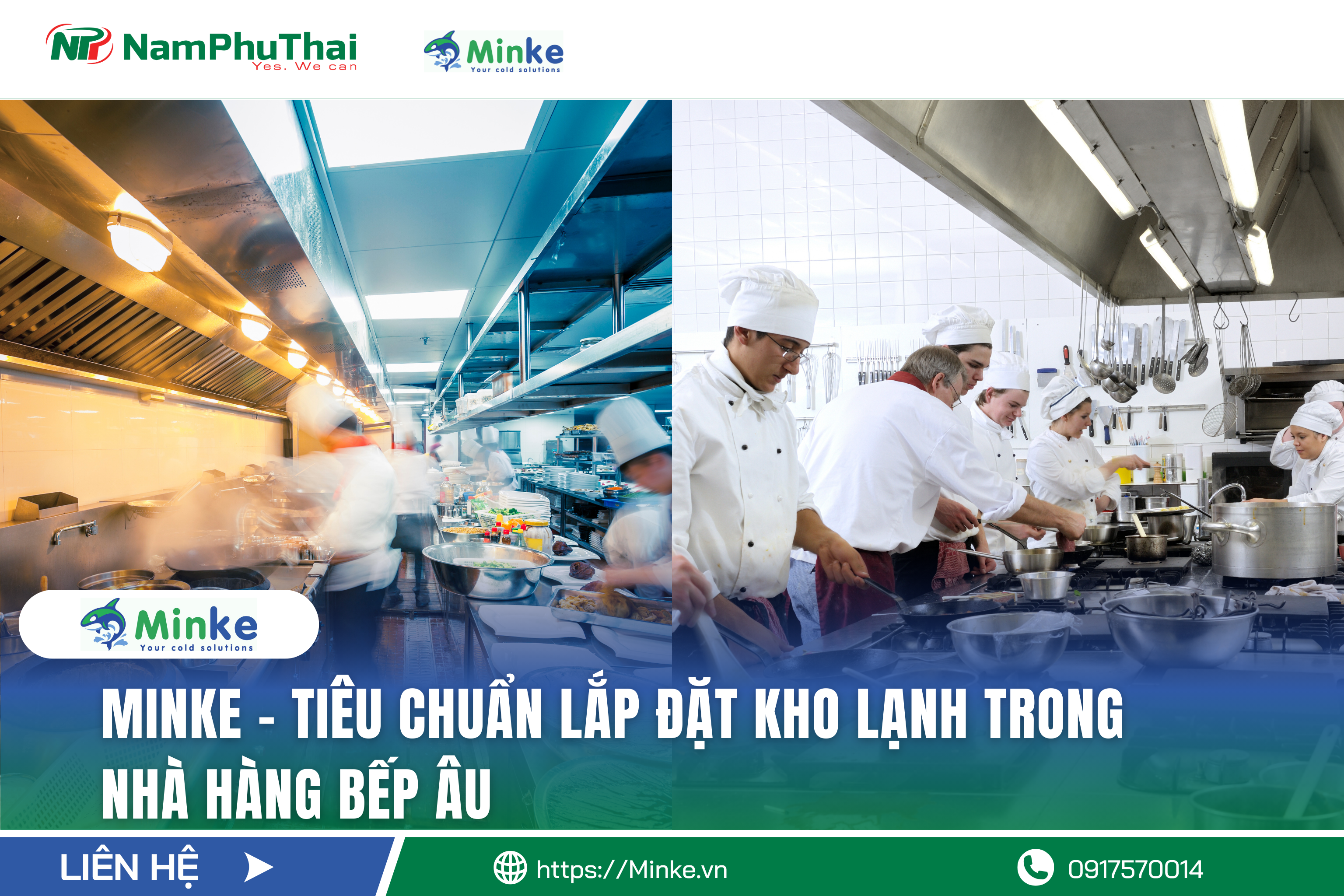 MINKE: Tiêu chuẩn kho lạnh cho nhà hàng bếp Âu 2025